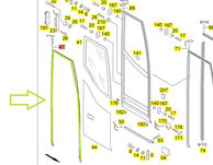 FRONT DOOR SEAL - 3