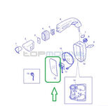SCANIA TOURING LEFT MAIN MIRROR GLASS - 3