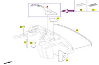 MB TOURISMO UPPER DASH COVER - 3